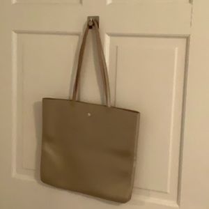 Gold metallic tote bag